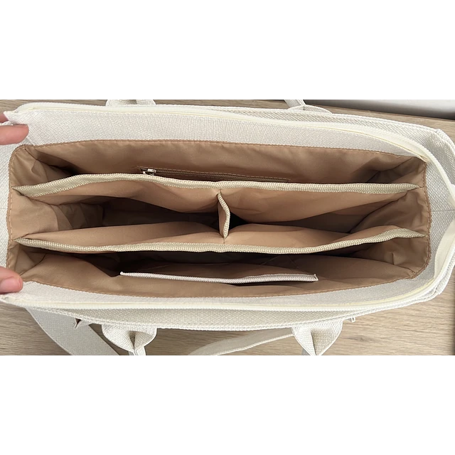 Bolso de cuero vegano premium ABBA Pocket blanco ®